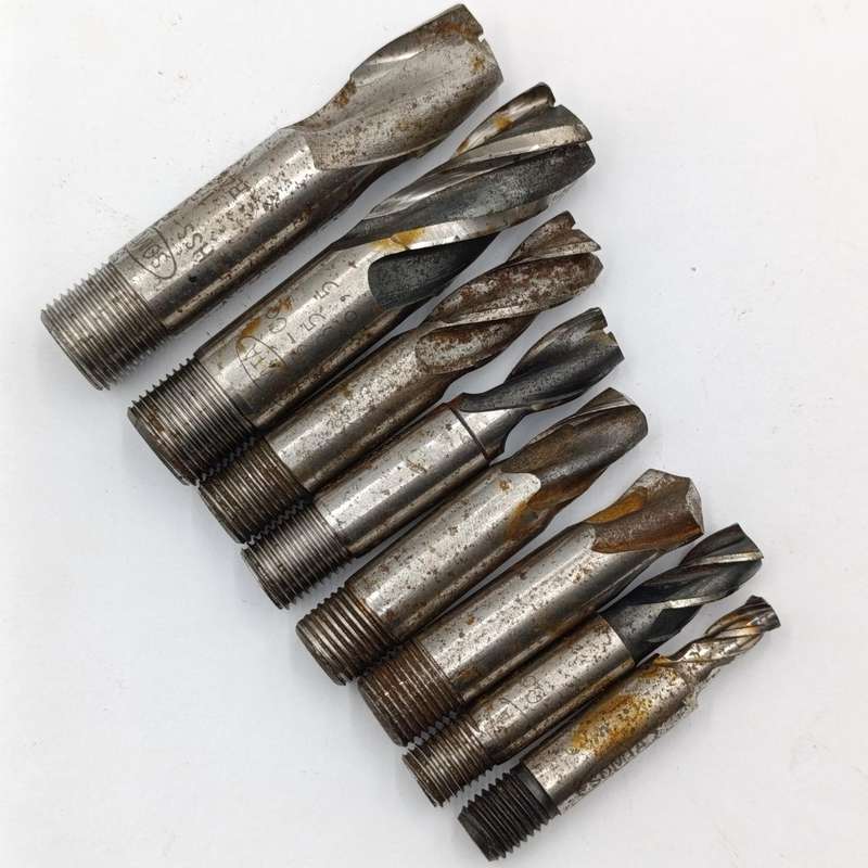 Lot of 8 End Mill bits