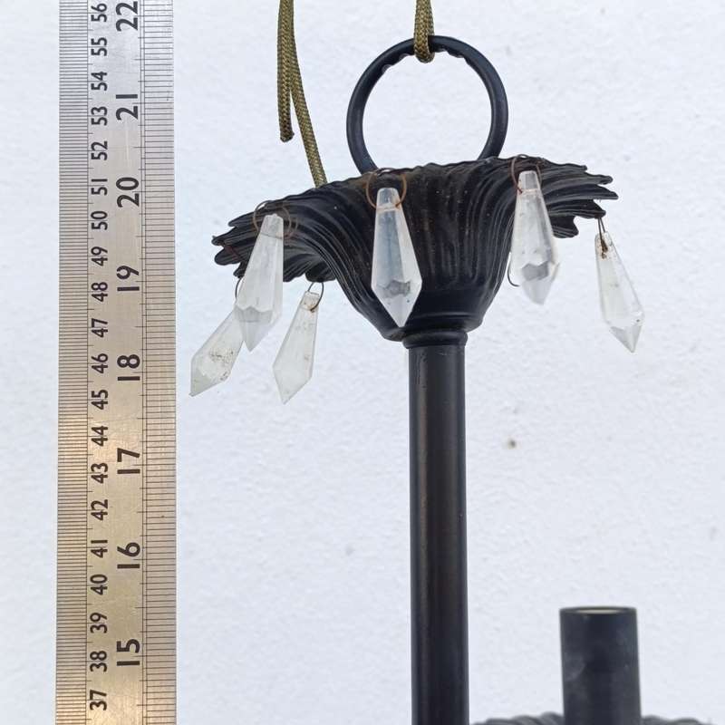 Crystal chandelier with 3 arms