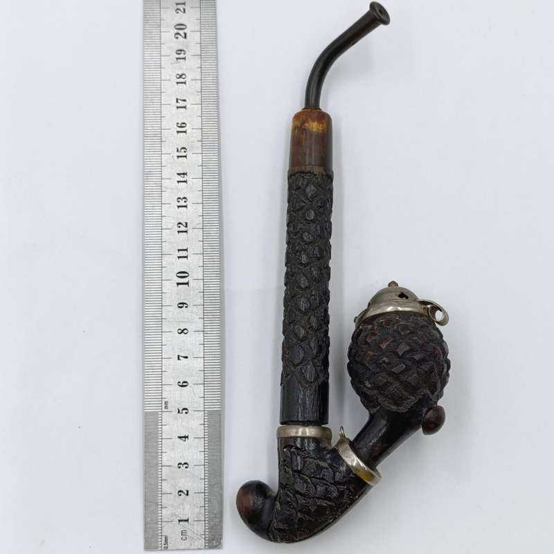 Swiss Black Forest mountain hunter's smoking pipe
