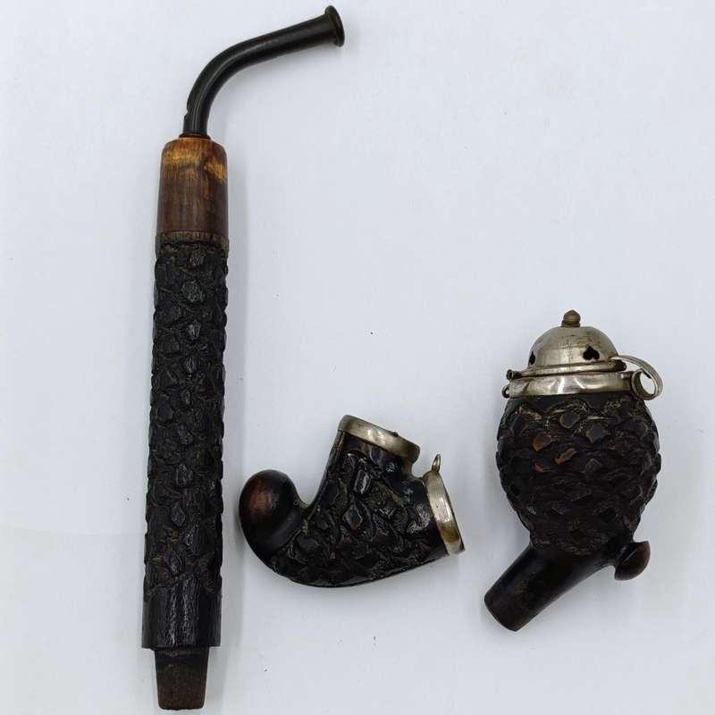 Swiss Black Forest mountain hunter's smoking pipe