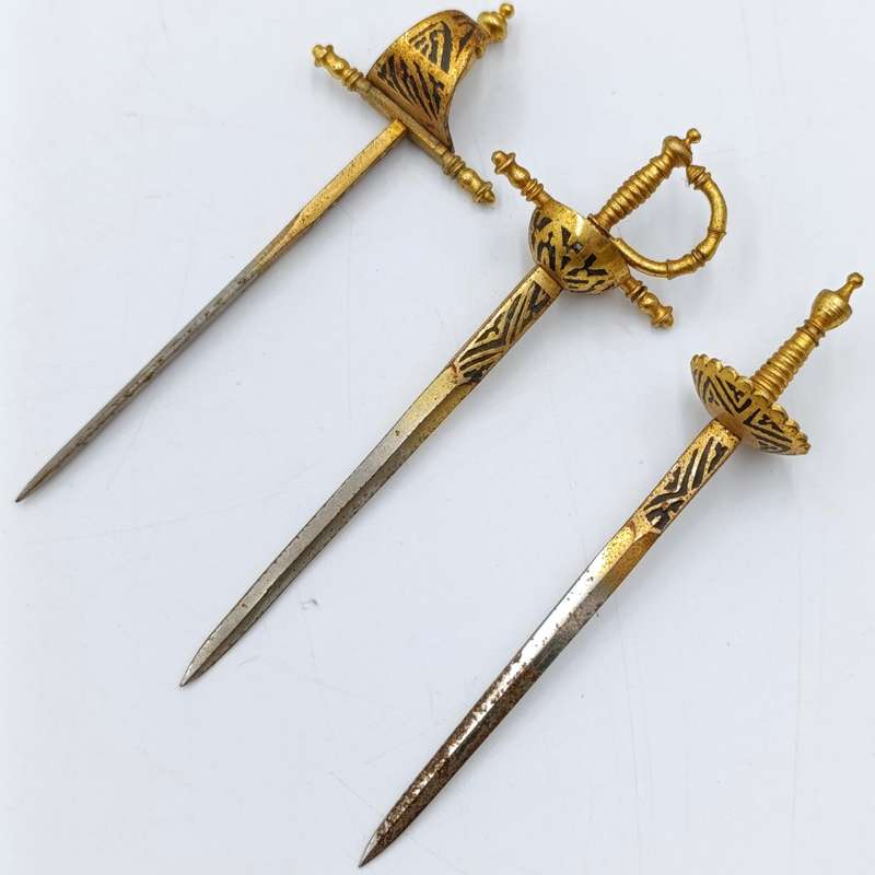 Vintage Toledo fondue sword set with only 20 of the 2 swords