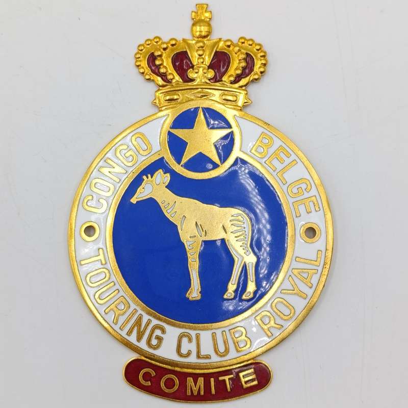 Belgium Congo Royal Touring club car badge with some window decals