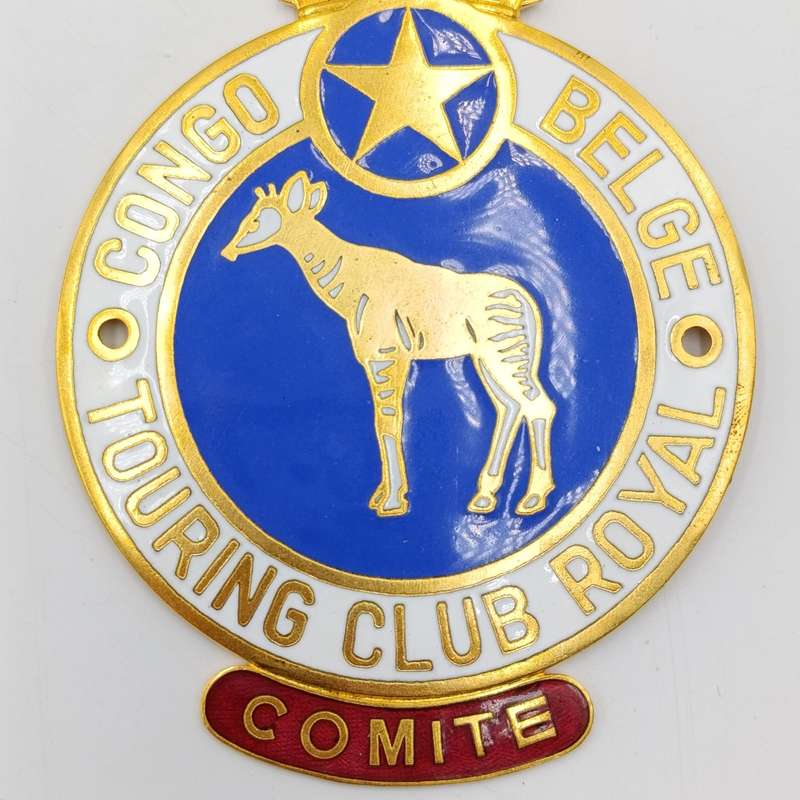 Belgium Congo Royal Touring club car badge with some window decals