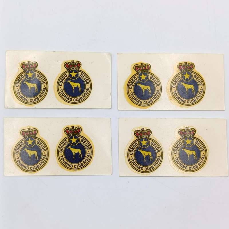 Belgium Congo Royal Touring club car badge with some window decals