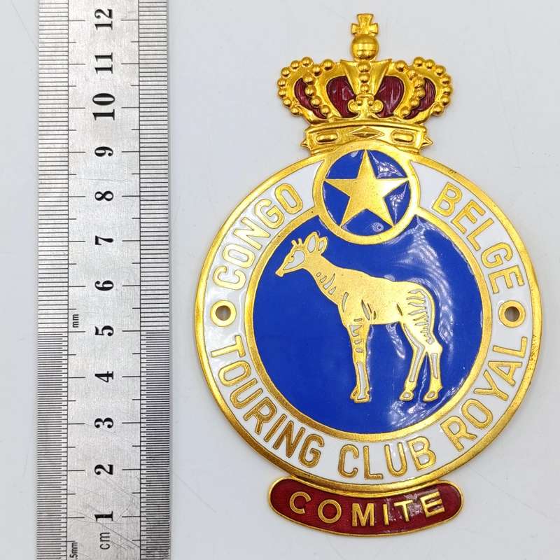 Belgium Congo Royal Touring club car badge with some window decals