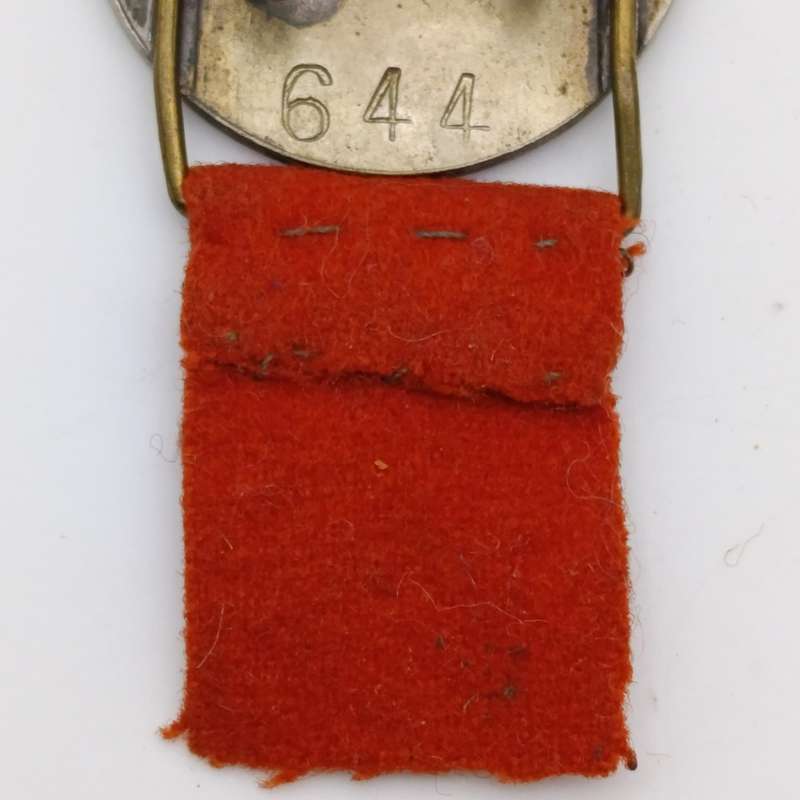 WW2 South African On Service lapel badge #37/644