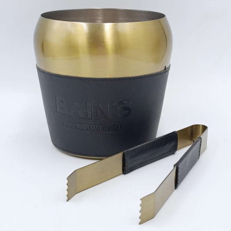 Bain's Cape Mountain whisky ice bucket with tongs