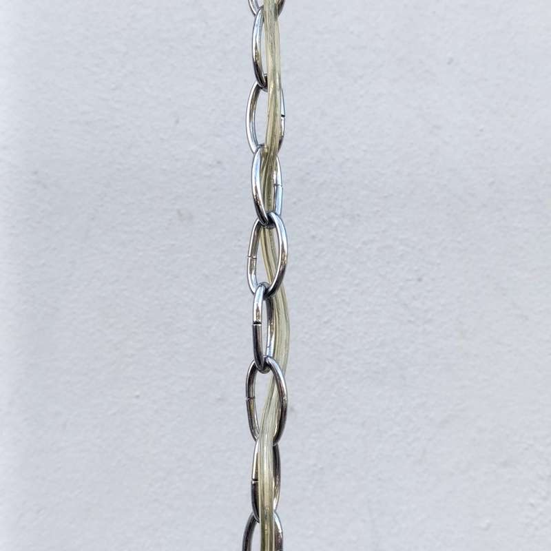 White metal Crystal-decorated 5 arm chandelier
