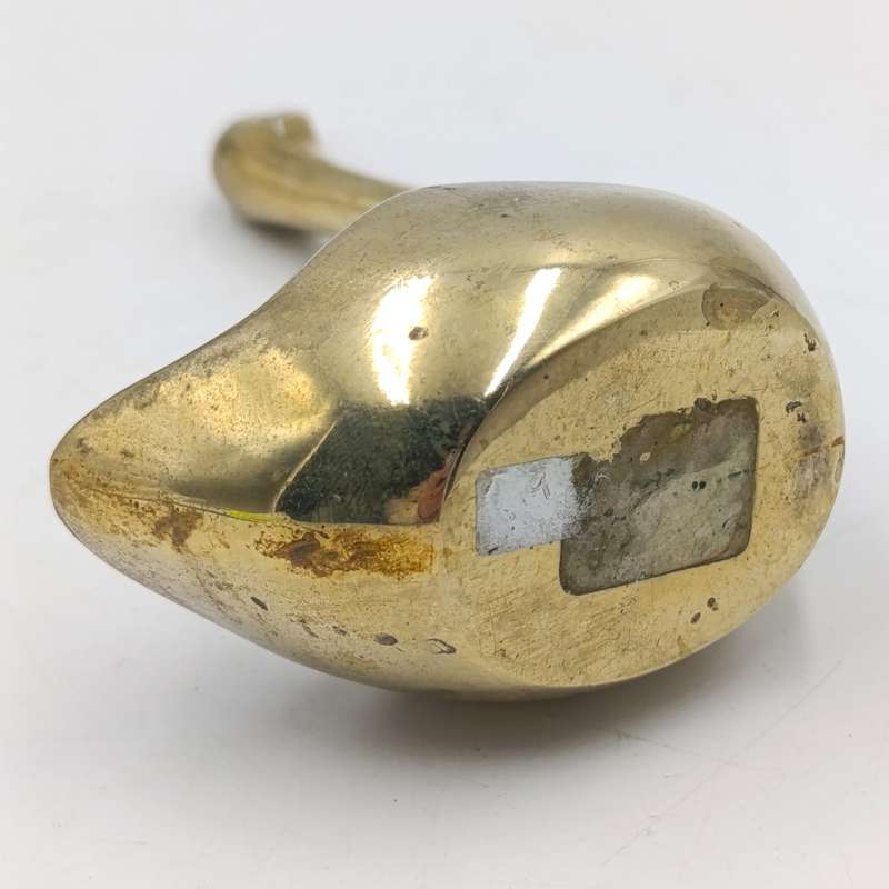 Vintage brass swan figurine - 14,5cm high