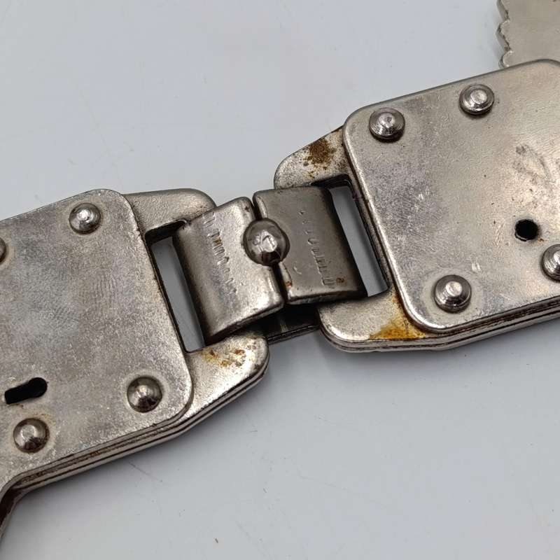 Vintage leather handcuff pouch with handcuffs