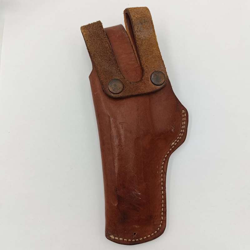 Vintage Police leather gun holster - for pistol