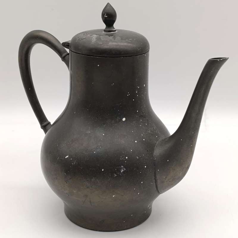 Vintage Metawa Holland Dutch pewter coffee set - Coffee pot, milk jug and sugar bowl