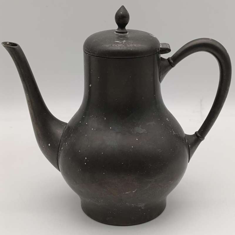 Vintage Metawa Holland Dutch pewter coffee set - Coffee pot, milk jug and sugar bowl