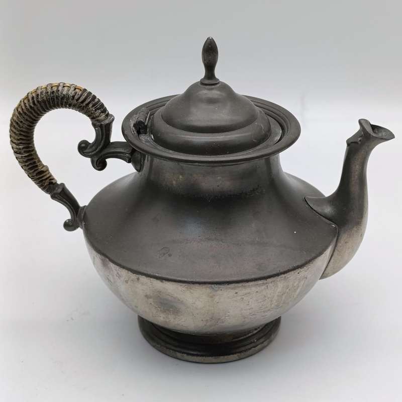 Vintage CK Holland Pewter coffee and tea set with tray