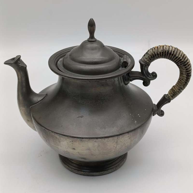 Vintage CK Holland Pewter coffee and tea set with tray