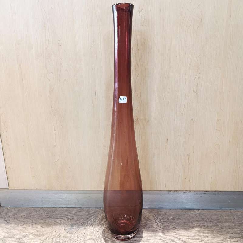 Vintage Large Murano glass flower vase - Height 72,5cm