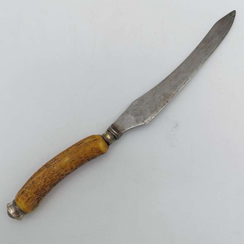 Antique Lockwood Brothers carving set in wooden case