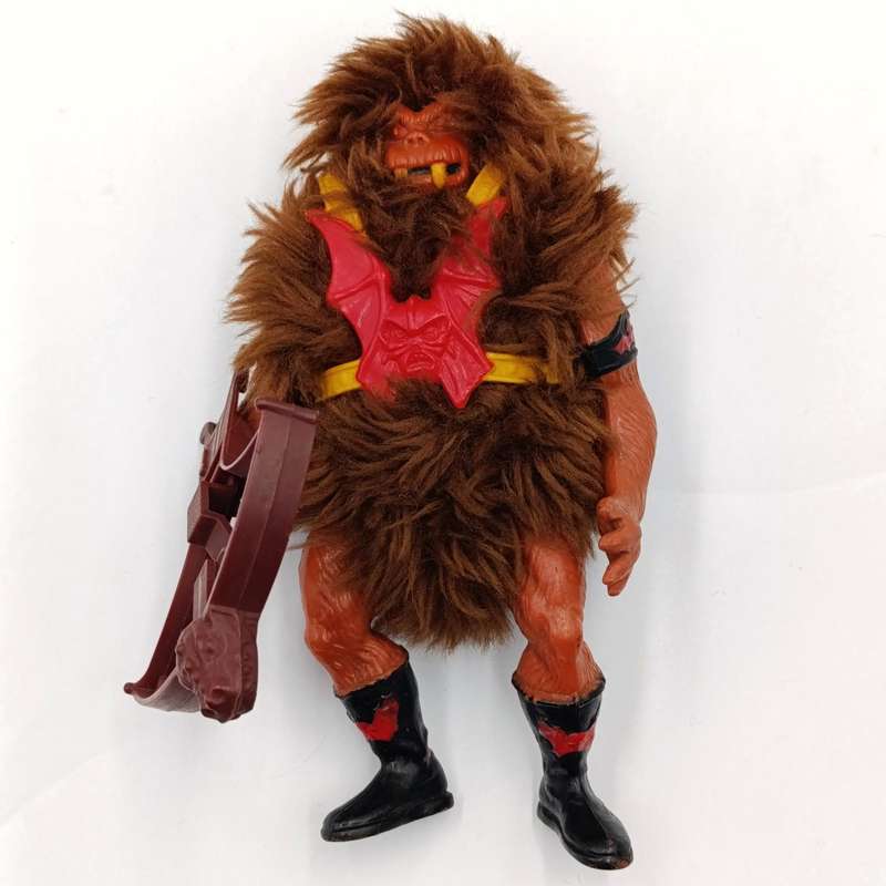 Vintage Masters of the Universe Grizzlor action figurine with weapon