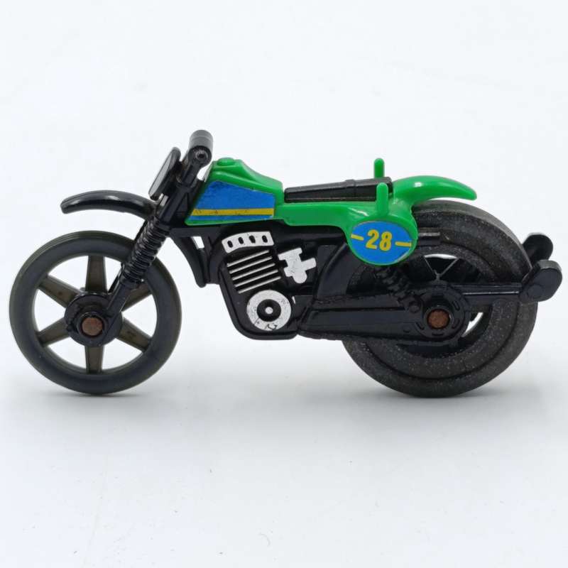 Vintage Tomy Pop Cycle motorcycle with original ripcord