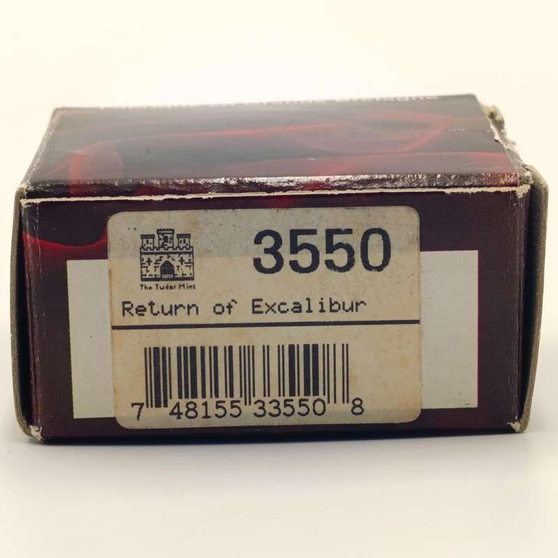 The Tudor Mint Meth and Magic Return of Excalibur figurine in box