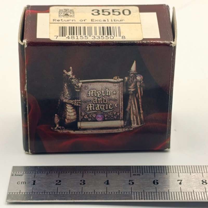 The Tudor Mint Meth and Magic Return of Excalibur figurine in box