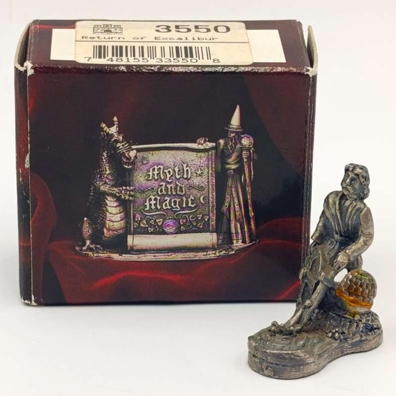 The Tudor Mint Meth and Magic Return of Excalibur figurine in box