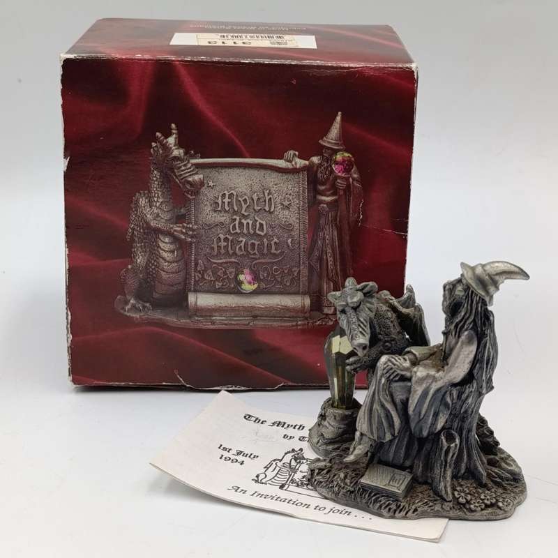 The Tudor Mint meth and Magic #3113 Mischevious Aragon figurine in box