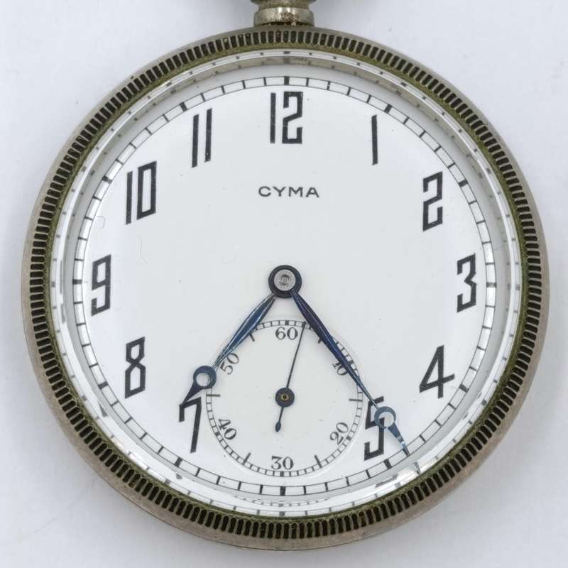 Beautiful Vintage CYMA manual wind pocketwatch - working