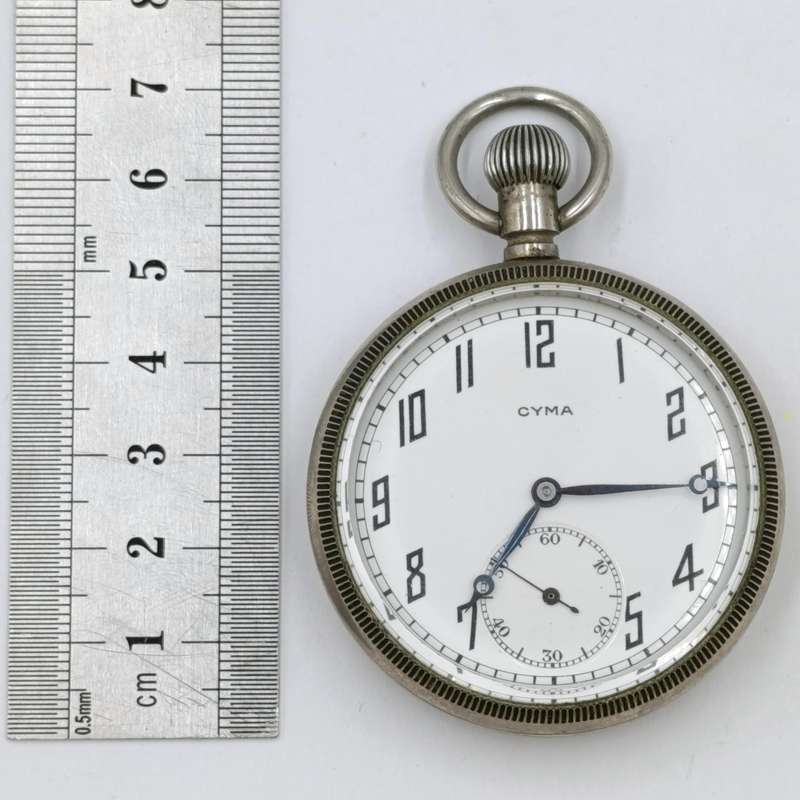 Beautiful Vintage CYMA manual wind pocketwatch - working