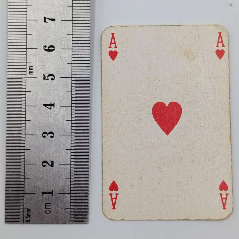 Pack of Deutsche Afrika-Linien playing cards plus two smaller deck of cards in wooden box