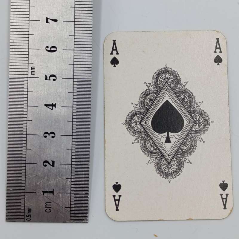 Pack of Deutsche Afrika-Linien playing cards plus two smaller deck of cards in wooden box