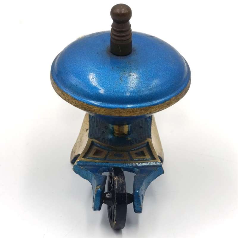 Vintage miniature Israeli metal and brass wheelbarrow ornament