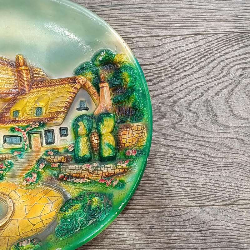 Vintage Dutch themed plaster wall plate