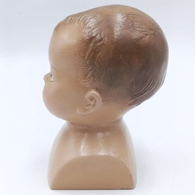 Antique Composition doll head - made in USA