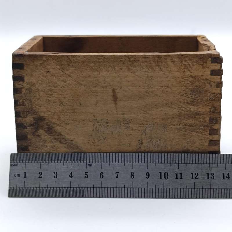 Antique wooden butter mould with press