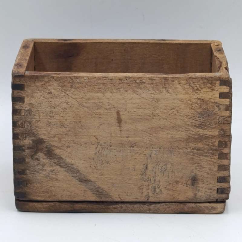 Antique wooden butter mould with press