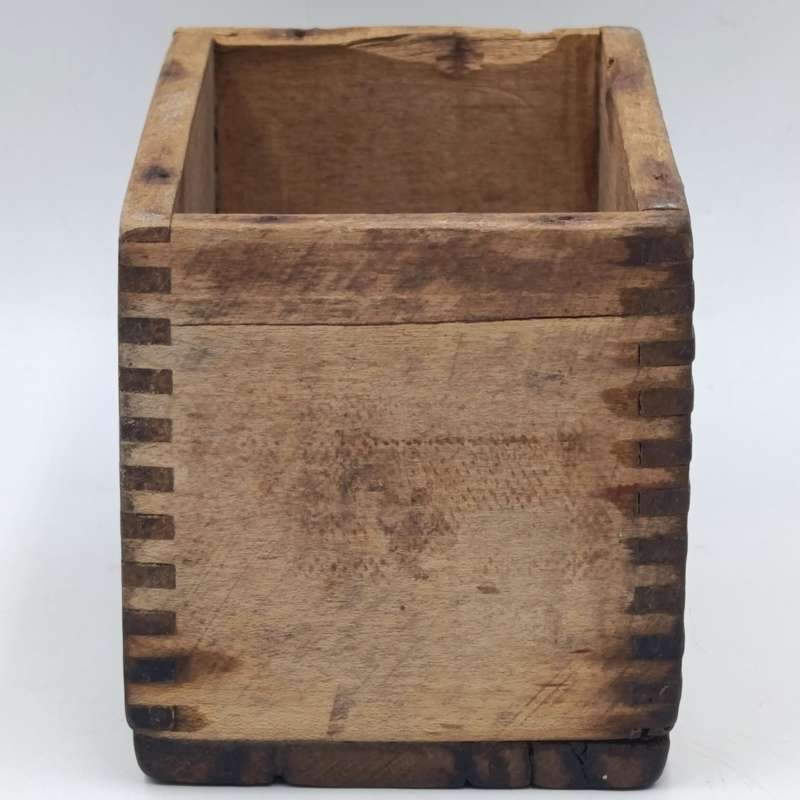 Antique wooden butter mould with press