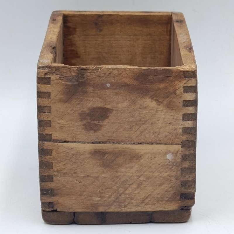 Antique wooden butter mould with press