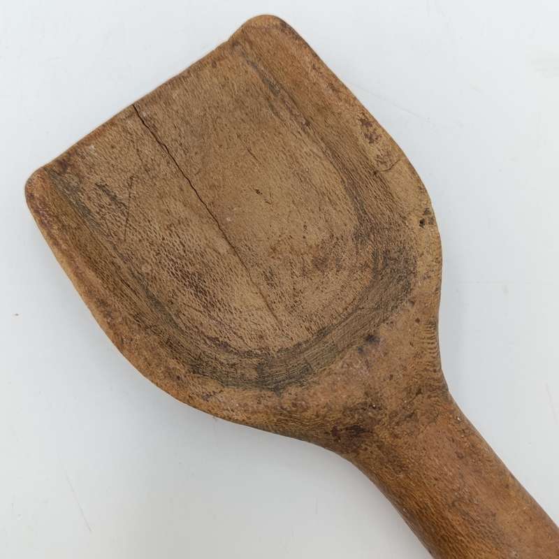 Antique wooden butter scoop