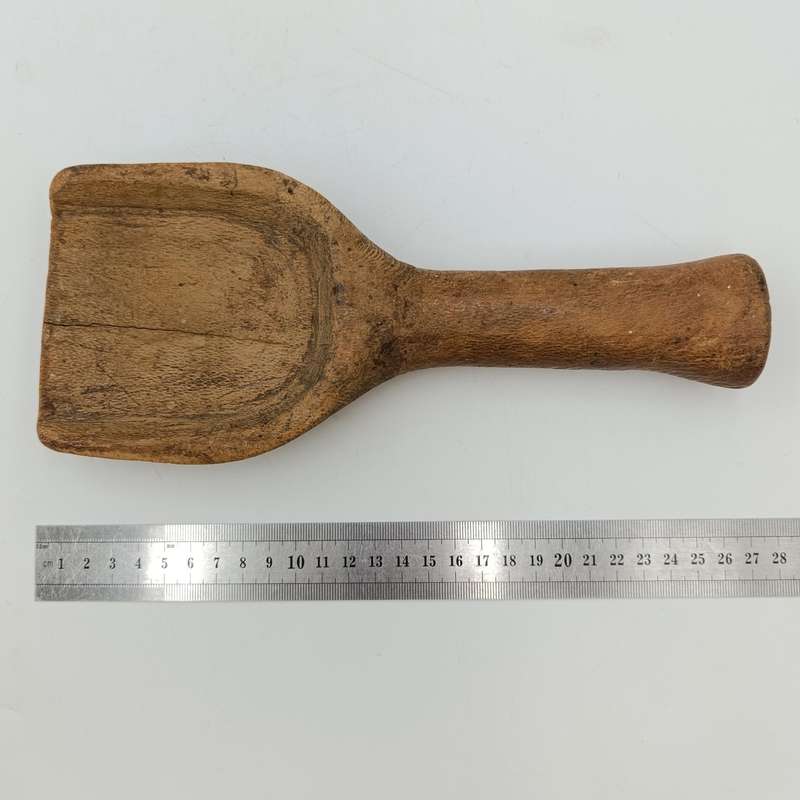 Antique wooden butter scoop