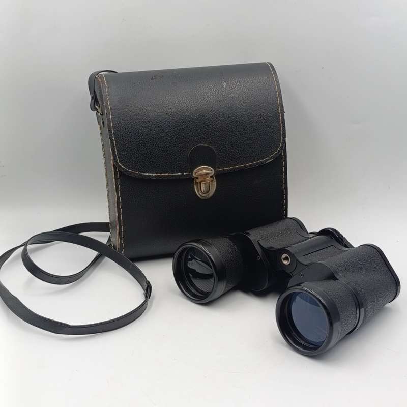Vintage Halina 7x50 binoculars in pouch