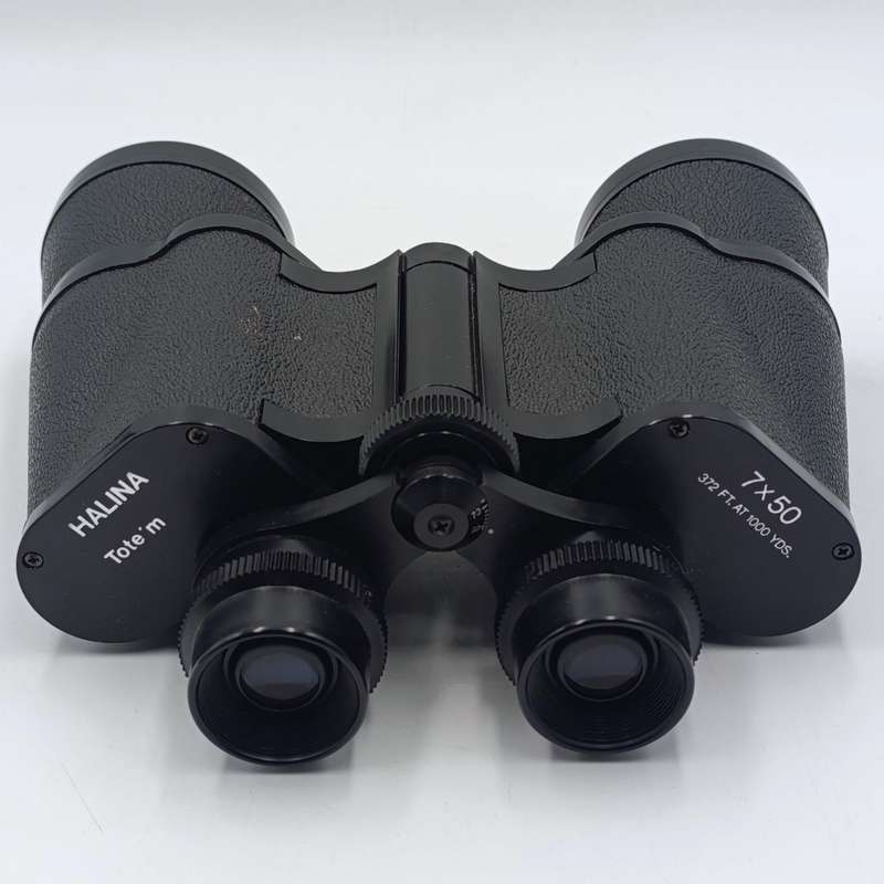 Vintage Halina 7x50 binoculars in pouch