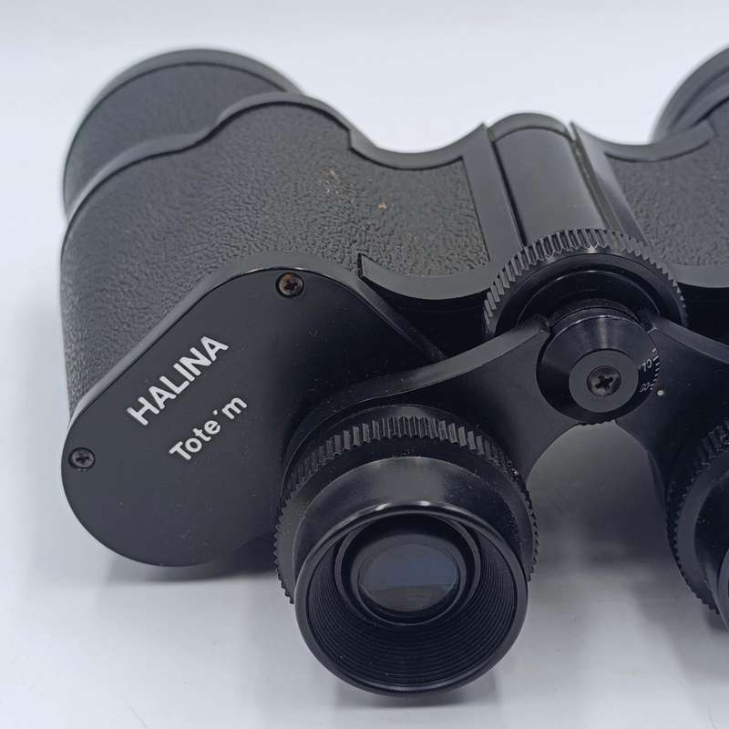Vintage Halina 7x50 binoculars in pouch