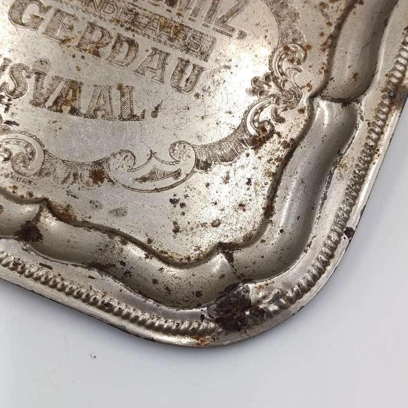 Antique Bloom and Nochimowitz general dealer Transvaal advertising tray