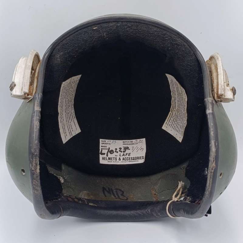 Vintage SA Air Force helicopter pilot helmet shell