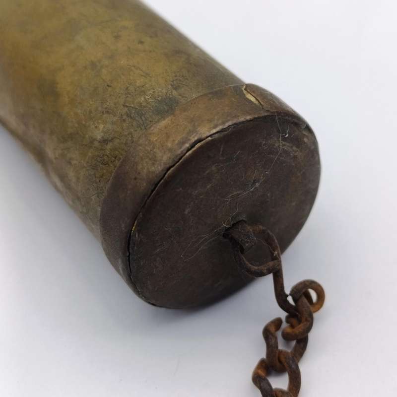 Antique brass tinder box (Tonteldoos)