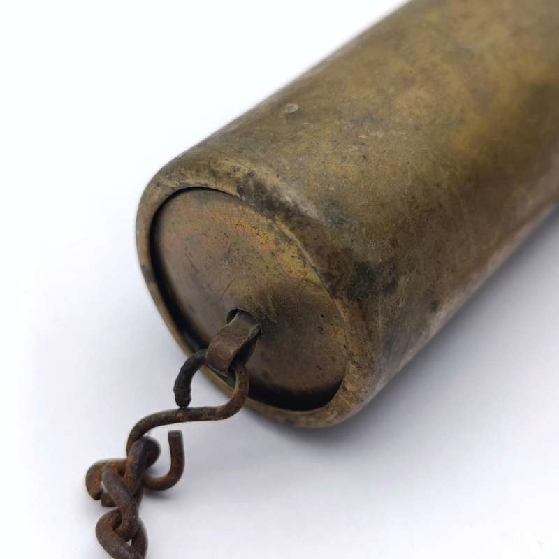Antique brass tinder box (Tonteldoos)