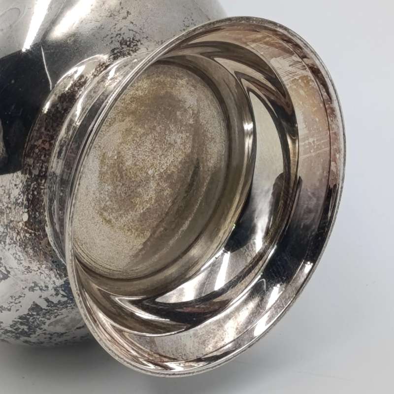Silverplated mug given to Major Des Barker from the officers of 12 Squadron 1978-1984