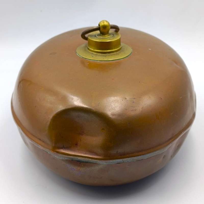 Antique Copper bed warmer bottle