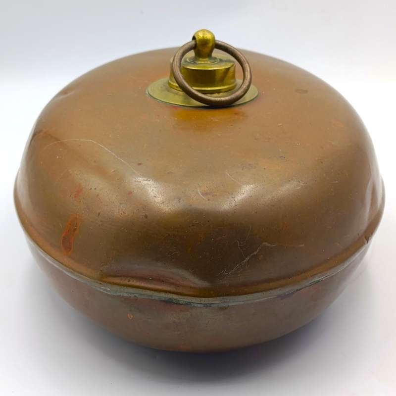 Antique Copper bed warmer bottle